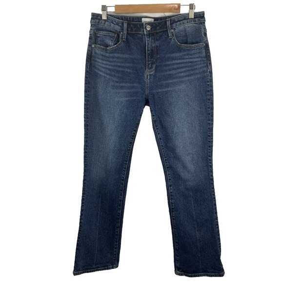 Anthropologie Driftwood Kelly Straight Leg Medium Wash Jeans Womens Size 31 - Picture 2 of 10